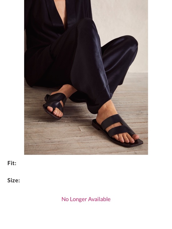 Free People Shoes - Free People Black Double-Strap Slide Sandals